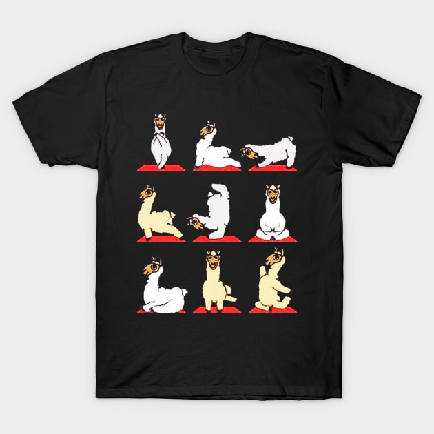 Yoga Llama T-Shirt by harryq3385